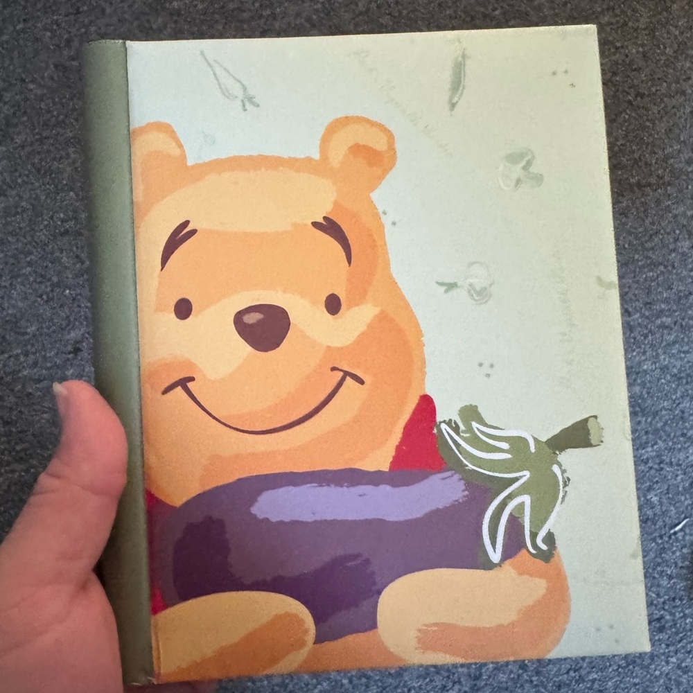 Winnie the Pooh Journal with Eggplant Design